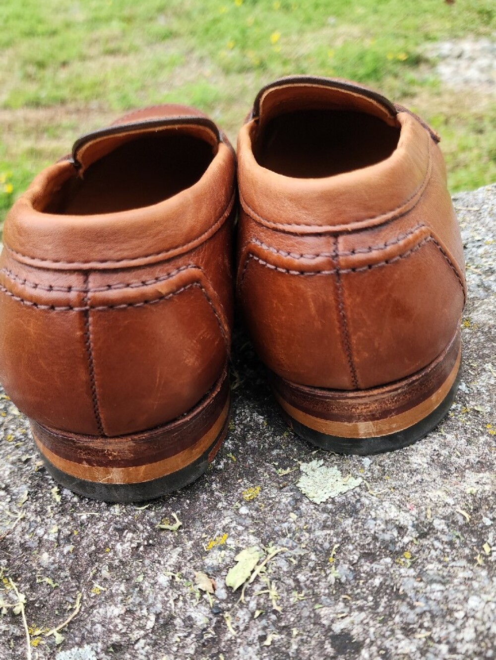 Alden Model 9696 Men's Leather Penny Loafers in Cognac size 8.5 - Picture 3 of 16